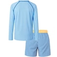 thumbnail image 2 of weVSwe Toddler Boys UPF 50+ 2PC Rash Guard Set Swim Trunks Long Sleeve Swimsuits, 2 of 7