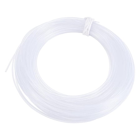 1 Roll Nylon Memory Wire 32.8 Yard Round Clear Plastic Wire White Boning Roll Clear Memory Brim Lines Crinoline Boning for Bridal Dress Hat Brims Jewelry Making DIY