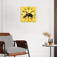 thumbnail image 2 of Square Wall Clock,Render Of Bee Isolated On Yellow BackgSquare,Silent Non-Ticking Wall Clock Decor for Home Office Kitchen Living Room Bedroom(14inch), 2 of 4