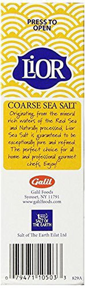 Lior Coarse Sea Salt Natural Red Sea Salt 35.2 Oz. Pack Of 3.