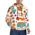 thumbnail image 2 of Cauagu Fall Pumpkins for Men's Pullover Hooded Sweatshirt Athletic Casual Hoodie Aautumn Hoodie Sweatshirt for Men Pullover Casual Hooded Sweatshirt-Small, 2 of 7