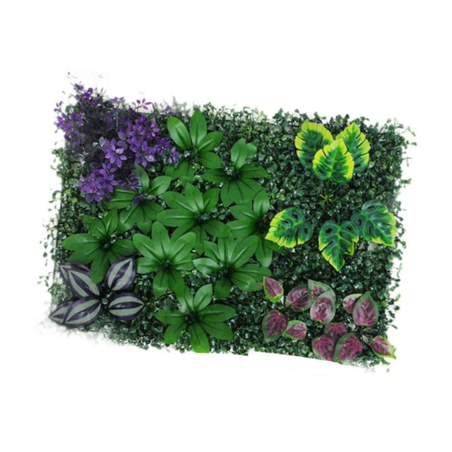 Panel de pared con plantas artificiales, fondo de vegetación falsa, protección solar, decorativo Estilo E