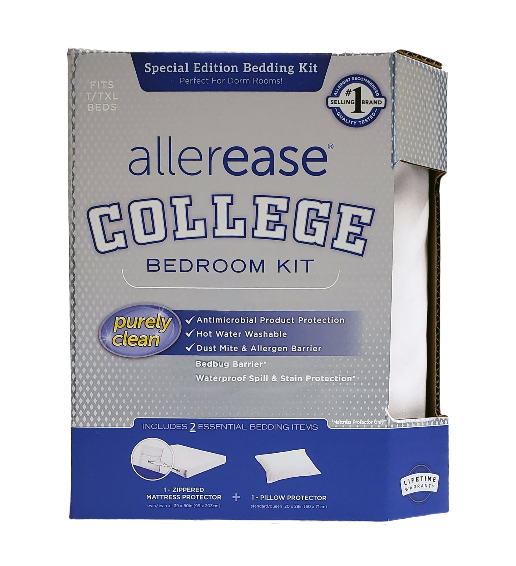 AllerEase Waterproof Zippered Polyester Mattress Encasements, TwinXL