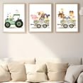 thumbnail image 4 of 3pcs Farm Tractor Prints Farm Animal Wall Art for Rural Farmhouse Living Room Decor Cute Animal Canvas Poster Unframed, 4 of 4
