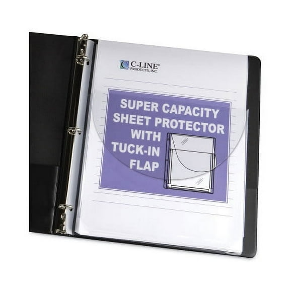 C-Line Super Capacity Sheet Protectors with Tuck-In Flap, 200", Letter Size, 10/Pack, Each