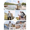 thumbnail image 4 of Mens Sun Protection Work Shirts Lightweight Long Sleeve Travel Fishing Hiking Shirt for Men Button Down Tops, 4 of 8