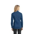 thumbnail image 2 of Port Authority L646 Ladies Stretch Poplin Shirt, Moonlight Blue, XXL, 2 of 6