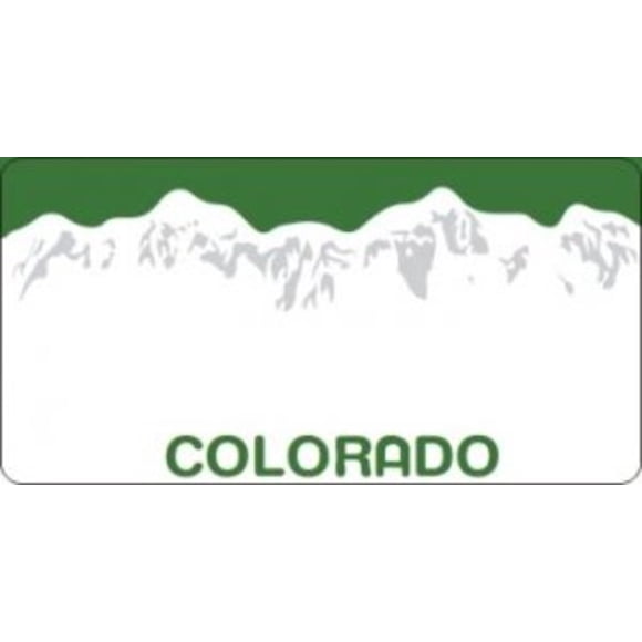 Design It Yourself Custom Colorado Plate #3. Free Personalization on Plate
