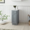 thumbnail image 3 of Vanity Art 12 Inch Small Bathroom Vanity Cabinet with Soft Closing Drawer and Door, Single Door Right Offset Shaker Design Floor Mount Side Bathroom Organizers and Storage, VA4012-1S, 3 of 10