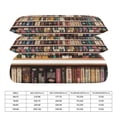 thumbnail image 2 of 3 Pcs Soft Bedding Set, Includes 1 Duvet Cover with Zipper And 2 Pillow Shams,3D Wooden Bookshelf Print Queen(90"×90"), 2 of 8