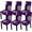 Purple, variant on Modern Stretch Dining Chair Covers Removable Washable Spandex Slipcovers for High Chairs Kitchen, Dining Room, Hotel, Ceremony 2/4/6PCS Chair Protective Covers (Purple, SET of 6)