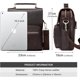 thumbnail image 5 of Bolso Mensajero de Cuero para Hombre, Bolso Cruzado con Correas Ajustables para Trabajo y Negocios, 5 of 10
