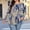 Blue, variant on Womens Long Sleeve Abstract Print Round Neck Blouse, Purple Casual Plus Size,Size 2XL