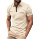 thumbnail image 1 of pstuiky Camisas de vestir de manga corta para hombre, Camisa informal holgada de manga corta a rayas con cuello redondo para hombre, ideal como regalo para el Día del Padre camisetas de hombre xxl, 1 of 2