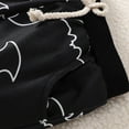 thumbnail image 5 of Toddler Kids Halloween 2Pcs Outfits Baby Bat Print Long Sleeve Sweatshirts+Drawstring Pants Autumn Winter Sets, 5 of 7