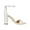 Bright White Dress Nappa Leather, variant on Yaro Block Heeled Ankle Strap Two Piece Sandals Silver Snake Pumps (SILVER, 9.5)