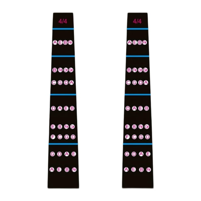 BELOVING 2 Pieces Finger Guide Stickers Note Labels for Beginner Scale Learning Adult Style A