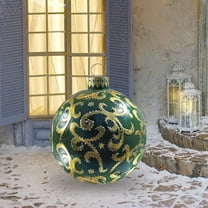Christmas Inflatables Christmas Decoration Balls Inflatables Outdoor Christmas Inflatable Decorated Balls Pvc Inflatable Christmas Balls Christmas Ornaments - 24 Inches