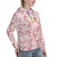 thumbnail image 3 of Hoodies for Women - Pink Orchids Flowers Comfrt Colour Drawstring Women'S Fashion Hoodies & Sweatshirts, Fall Outfits Clothes for Women 2024 Pullover with Kangaroo Pocket, 3 of 7