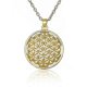 thumbnail image 2 of Flower of Life Mandala Necklace for Women Pendant Sacred Geometry Aesthetic Choker Fashion Jewelry Gifts Link Chain, 2 of 4