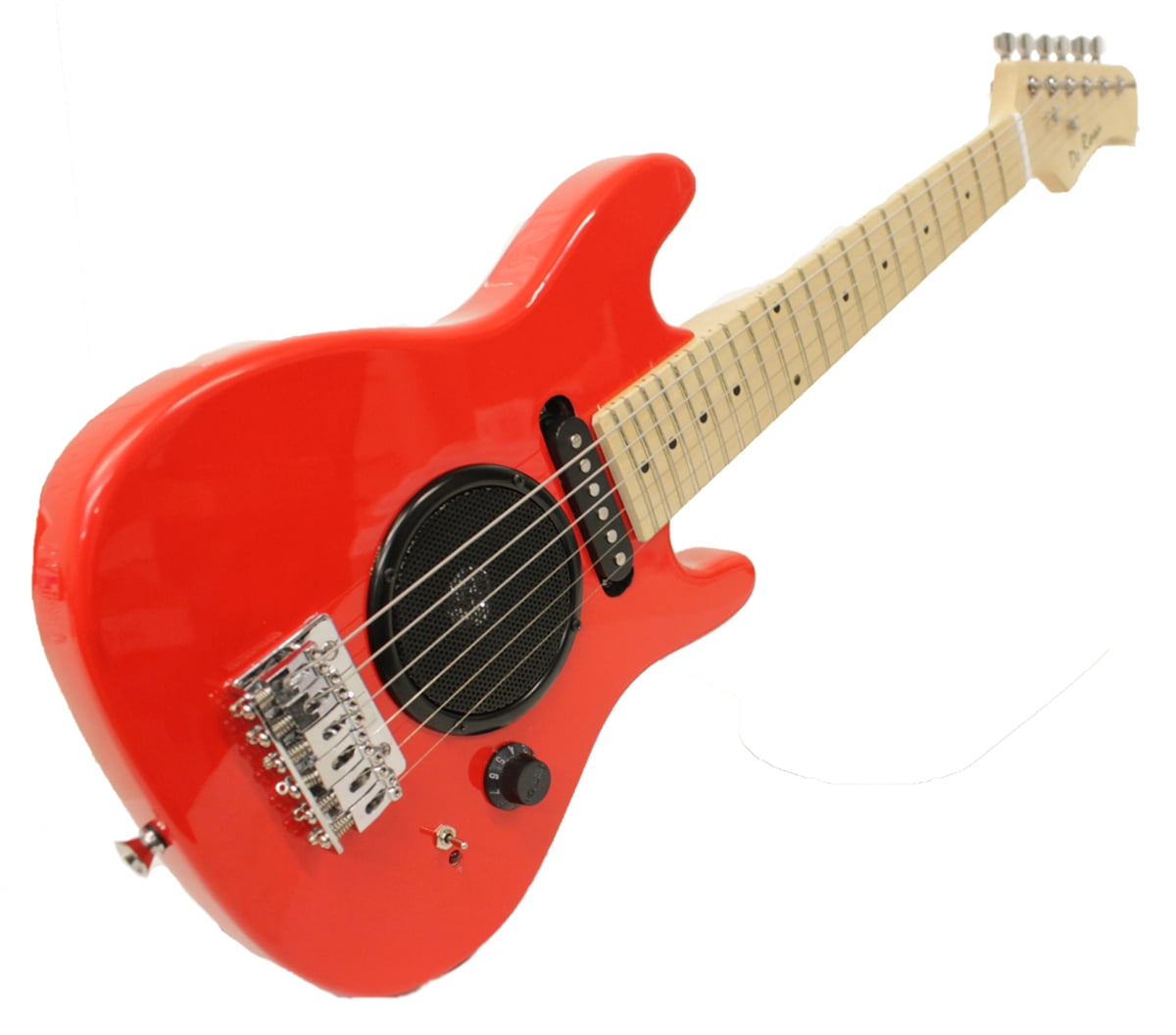 red toy guitar