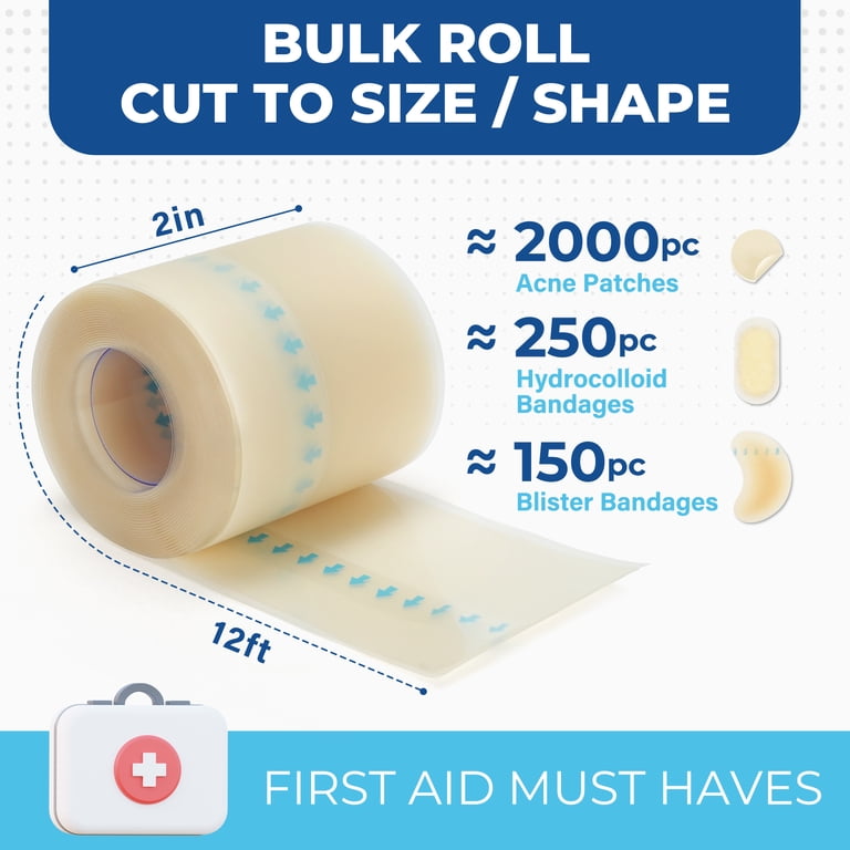 LotFancy Hydrocolloid Roll, 2 inch x 12 feet photo 3