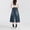 Dark blue, variant on Aoiroe Capri Jeans for Women High Waisted Wide Leg Trendy Strechy Loose Straight Cropped Denim Jeans Pants with Pockets Black L