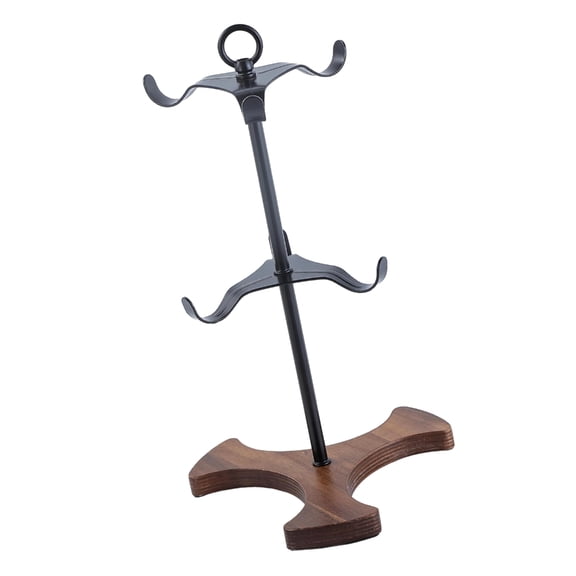 Wooden Coffee Cup Holder Wine Glass Hanger Rack Countertop Kitchen Decoration