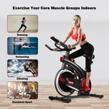 superfit indoor cycling stationary bike silent belt drive adjustable resistance