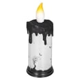 thumbnail image 1 of Velas LED parpadeantes sin llama para Halloween, velas de globo de nieve de Halloween, velas de globo de nieve de Halloween, vela LED espeluznante, lámpara de globo de nieve, máxima confiabilidad, 1 of 8