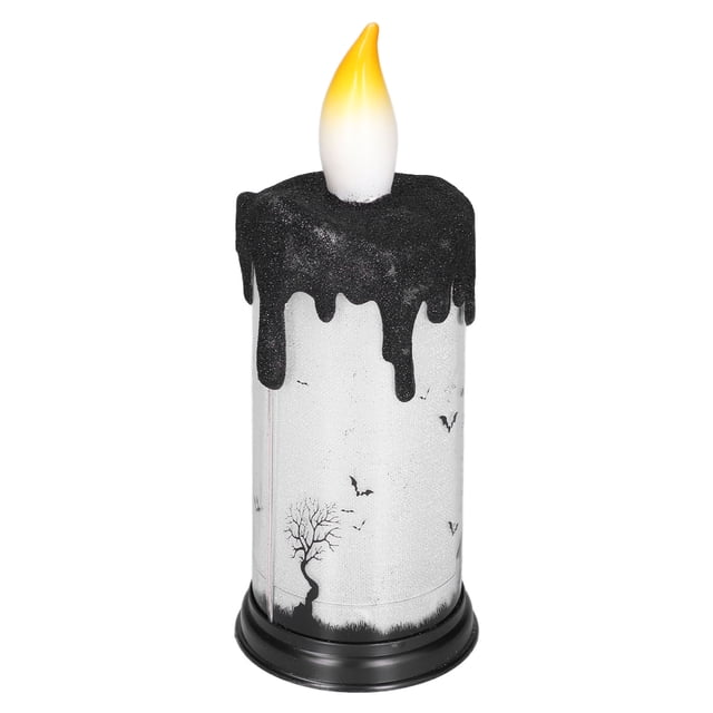 Velas LED parpadeantes sin llama para Halloween, velas de globo de nieve de Halloween, velas de globo de nieve de Halloween, vela LED espeluznante, lámpara de globo de nieve, máxima confiabilidad