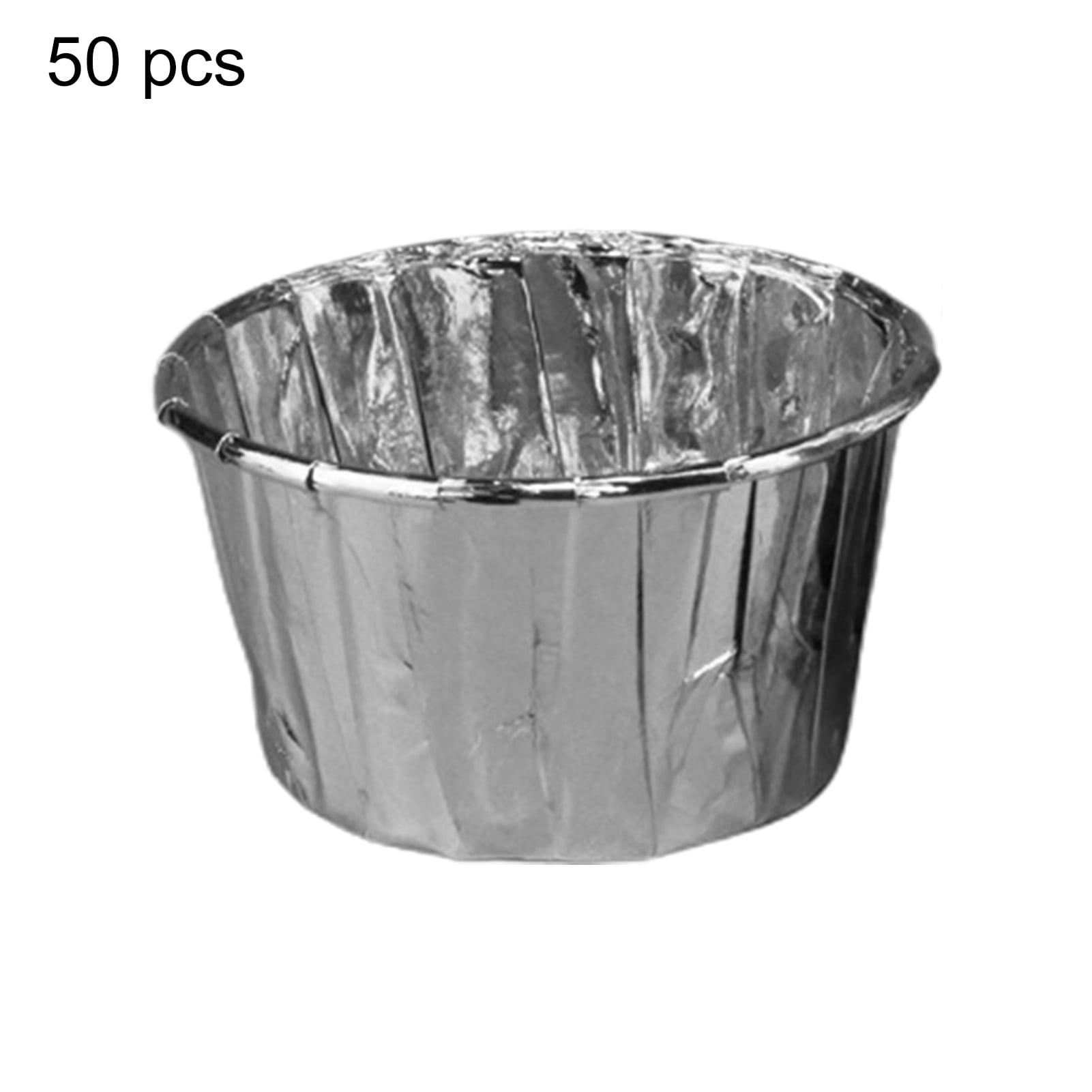 HEVIRGO 50Pcs Muffin Cups High Temperature Resistance Wrapping Edge