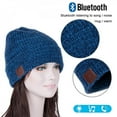 thumbnail image 3 of Wireless BT 5.0 Headphones Winter Warm Music Hat Beanie Cap Smart Headset Speaker with Mic Sport Knitted Hat Earphones Gift, 3 of 6
