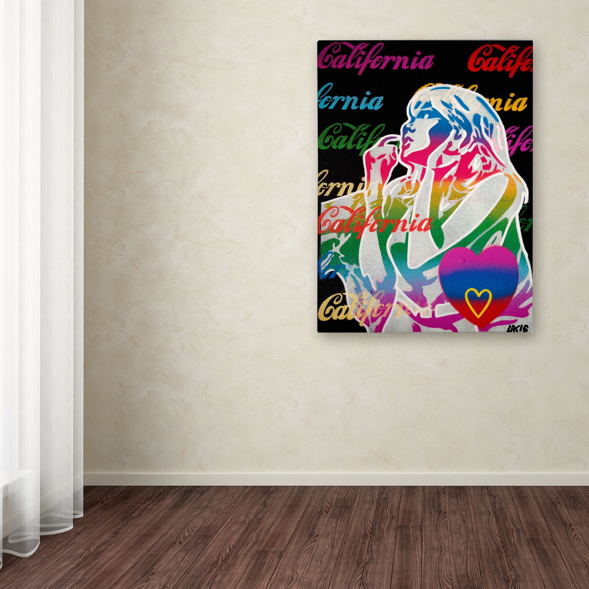 Trademark Fine Art 'California Love 1' Canvas Art by Abstract Graffiti
