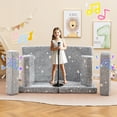 thumbnail image 2 of Gymax Canapé Modulable pour Enfants 10 Pcs, Sofa Sectionnel, Coussin de Sol Phosphorescent, 2 of 10