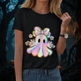 thumbnail image 2 of Dmsael Halloween Shirts Women Funny Pumpkin Graphic Short Sleeve Shirt Casual Fall Tee Tops Womens Halloween Tshirt(Black,2XL), 2 of 7