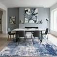 thumbnail image 2 of 8'x10' washable area rug for living room, modern abstract printed rug, home decorative rug for bedroom and dining room, non-slip indoor rug, blue, 2 of 7