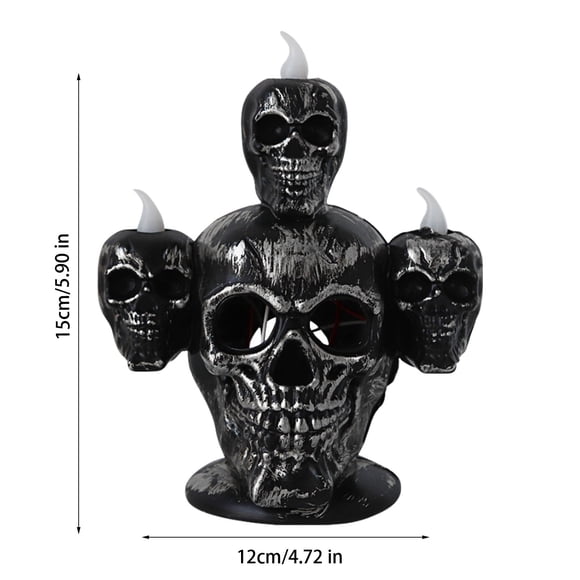 Yhmxh Décoration d'Halloween Lampe Crâne Accessoires d'Arrangement Horreur Lampe Citrouille Éclairage Électronique LED Lampe de Nuit Fournitures de Fête d'Halloween Cadeaux d'Halloween Décoration de Jour de l'Action de Grâce