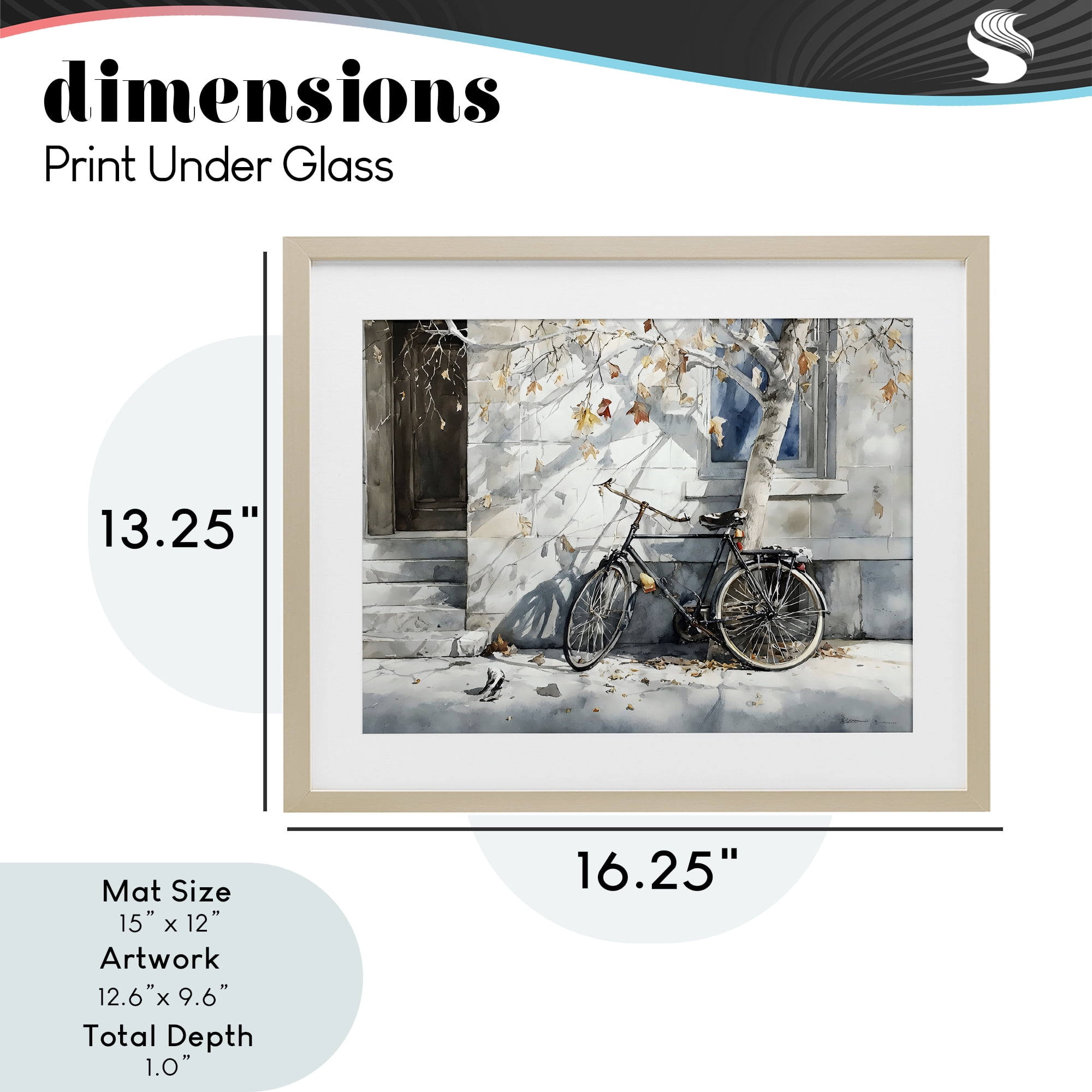 Stupell Industries Autumn Ride on Quiet Street Birch Framed Print Under Glass, design by Franklyn Gregory