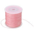 thumbnail image 1 of Unique Bargains Corde en Satin de Nylon 0,8 mm x 109 Yard Corde Tressée pour Perles 0,8 mm, Rose, 1 of 6