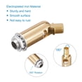 thumbnail image 3 of Uxcell Sloped Ceiling Adapter 180 Degree Swivel M10 Thread Champagne Gold 4 Pack, 3 of 5