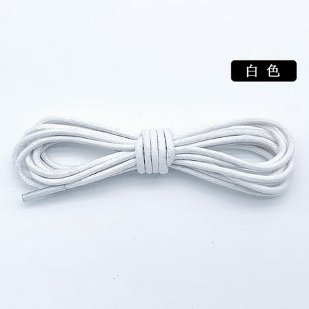 

2.5mm Cotton Waxed Solid Round Shoelaces Durable Polyester Shoelaces Oxford Shoe Laces Boots Laces Waterproof Leather Shoelace