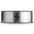 thumbnail image 2 of Tungsten Flash Thunder Lightning Bolt Band Ring 8mm Men Women Comfort Fit Brushed Gray Flat Cut Black Polished, 2 of 4