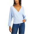 thumbnail image 1 of I.N.C Womens Sparkle Pullover Sweater, Blue, X-Large, 1 of 1