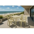 thumbnail image 2 of IWC 5-Piece Resin Rattan Outdoor Patio Dining Set, Taupe, 2 of 6