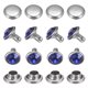 thumbnail image 1 of Remaches de cristal transparente Uxcell de 0.31 pulgadas 50 piezas remaches de cristal para manualidades DIY Studs para ropa, 1 of 7
