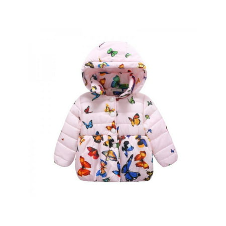 Infant Baby Winter Warm Jacket Coat Toddler Cotton Butterfly Outwear (Best Warm Coats For Toddlers)
