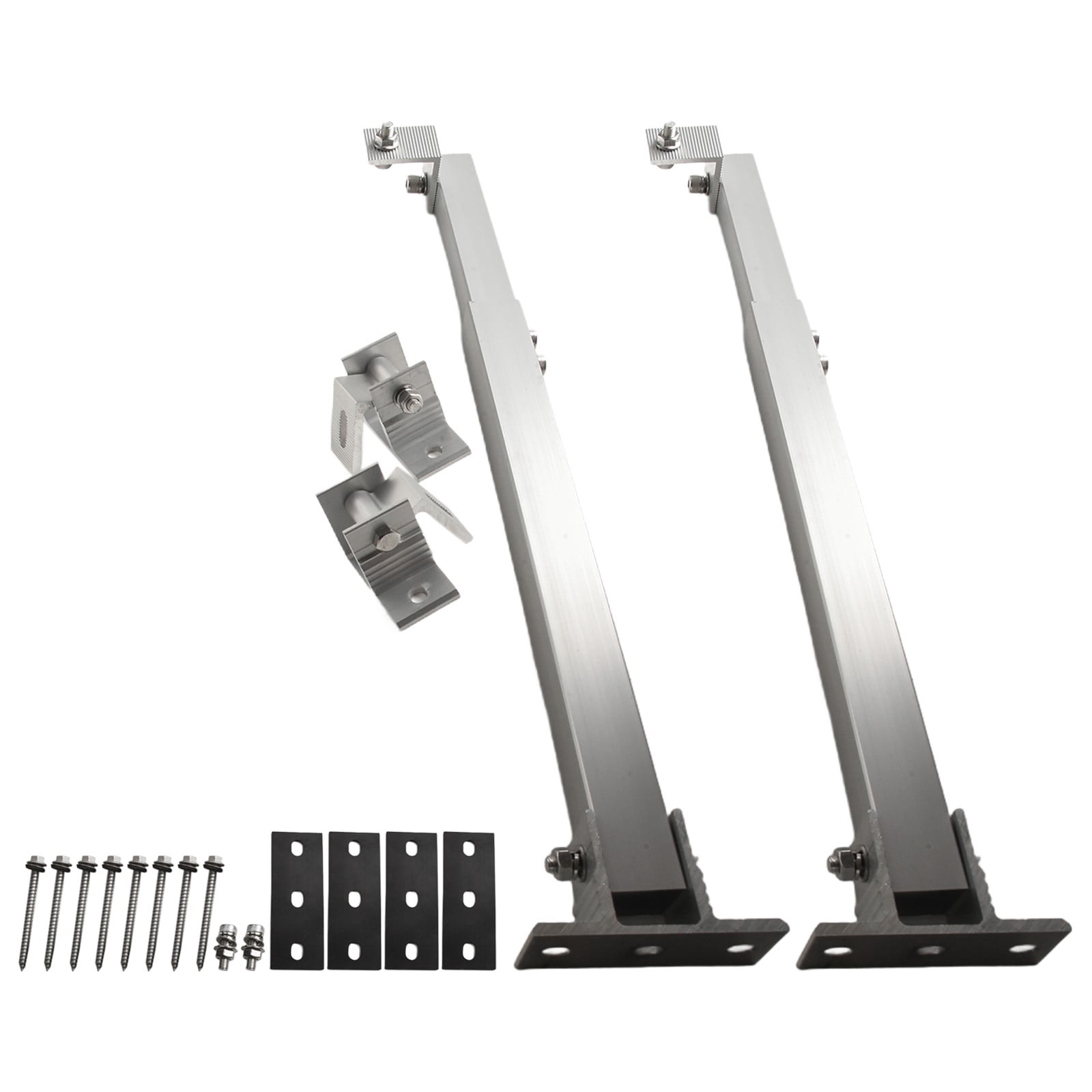 Solar Panel Racking PV Mounts Solar Mounting Bracket Solar Power Supplies 15-30 Degrees Adjustable Base Set Bracket