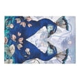 thumbnail image 2 of MKHERT Floral Background With Peacock Doormat Rug Home Decor Floor Mat Bath Mat 23.6x15.7 inch, 2 of 3