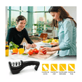 thumbnail image 2 of Afilador Cuchillos Cocina Portátil 3 Etapas Ergonómico Negro, 2 of 5